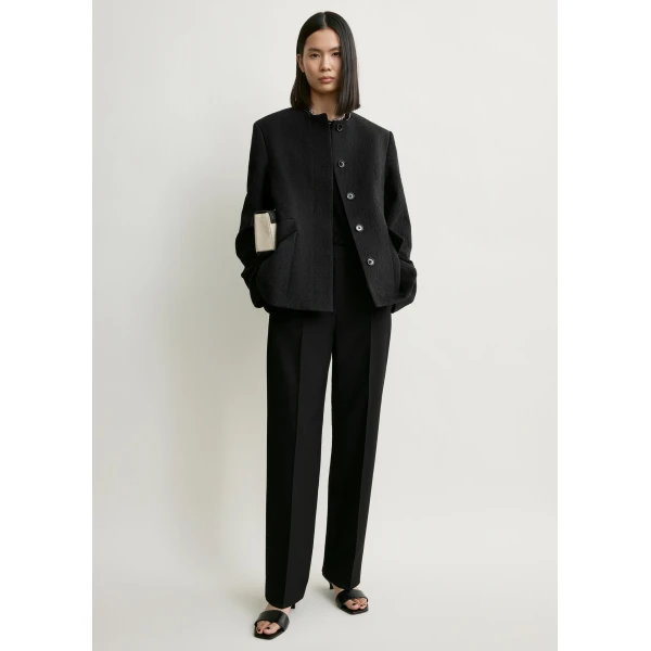 Toteme Jacquard cotton jacket in Black, view 2