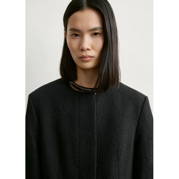 Toteme Jacquard cotton jacket in Black, view 5