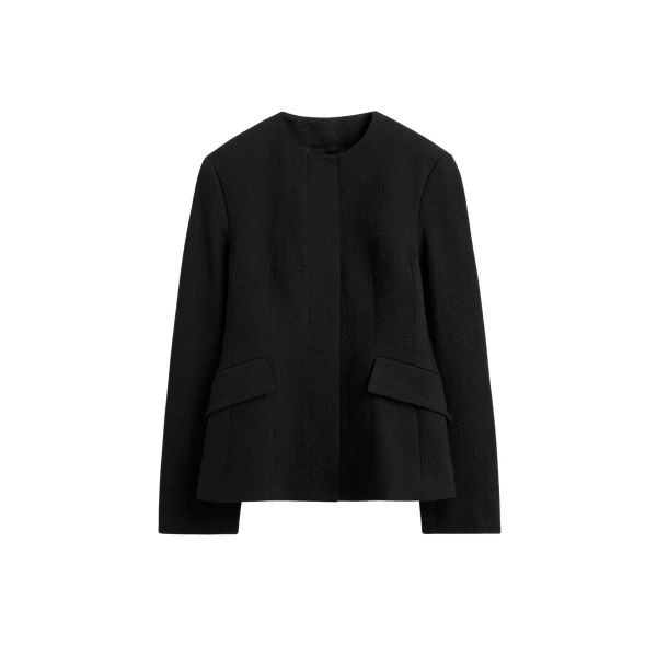 Toteme Jacquard cotton jacket in Black