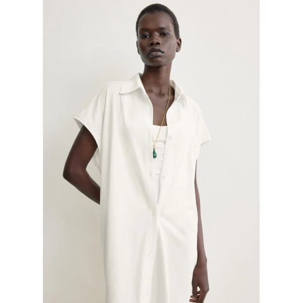 Toteme Jersey shirtdress in Off-white Dress, view 5
