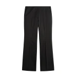 Toteme Kick flare raw-edge trousers in Black