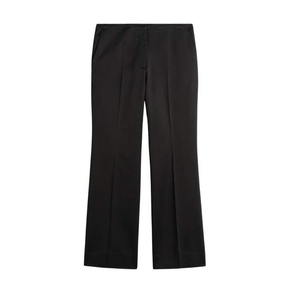Toteme Kick flare raw-edge trousers in Black