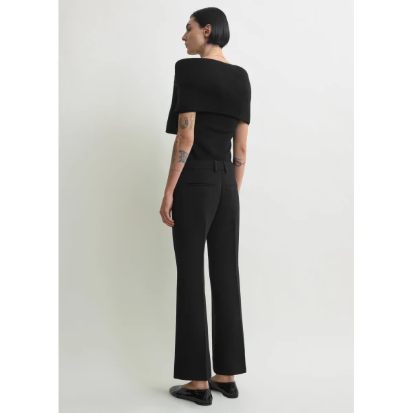 Toteme Kick flare trousers in Black, view 4