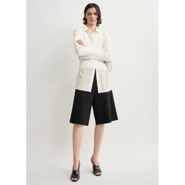 Toteme Knit shorts in Black, view 3
