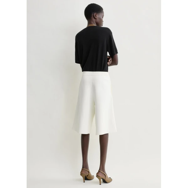 Toteme Knit shorts in White, view 4