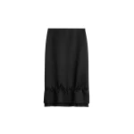 Toteme Layered satin skirt in Black