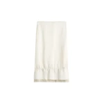 Toteme Layered satin skirt in White