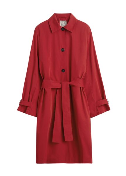 Totême Light spring trench in Poppy - Coats - Scandinavian Minimalist Luxury at Luxury Shoes 
