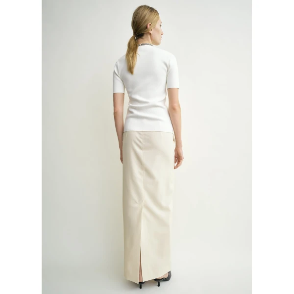 Toteme Light wool skirt in Ecru, view 4