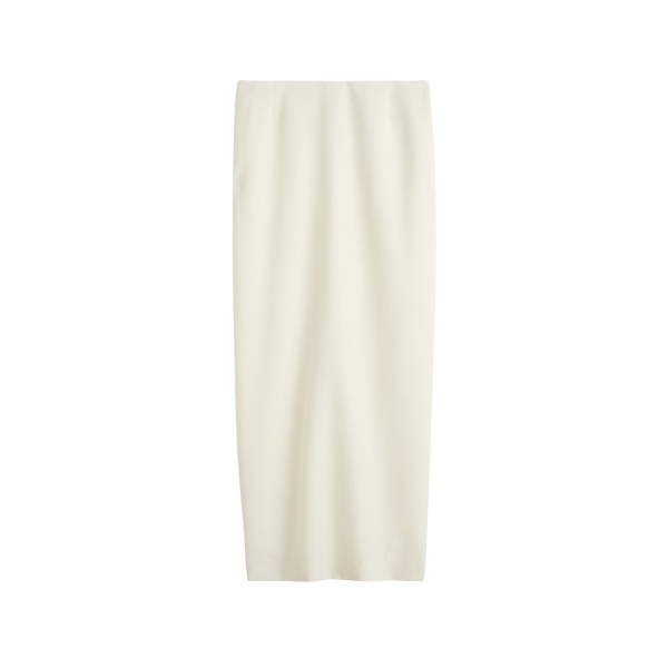 Totême Light wool skirt in Ecru - Skirts - Scandinavian Minimalist Luxury at Luxury Shoes 