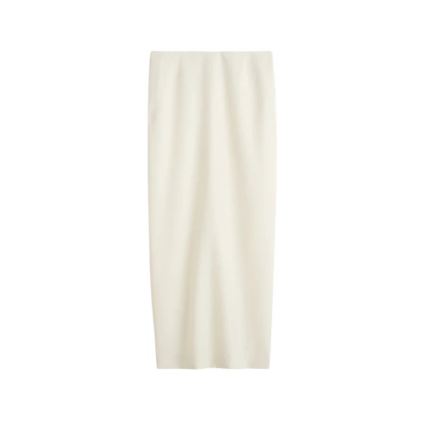 Toteme Light wool skirt in Ecru