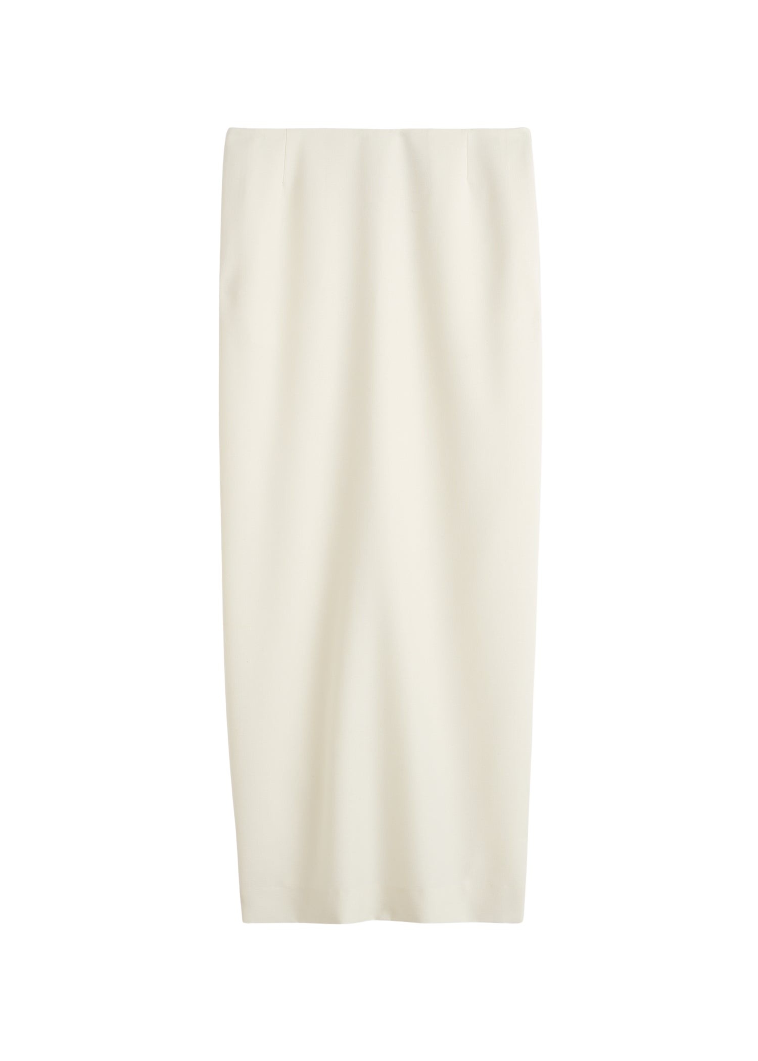 Totême Light wool skirt in Ecru - Skirts - Scandinavian Minimalist Luxury at Luxury Shoes 