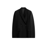 Toteme Long boxy blazer in Black