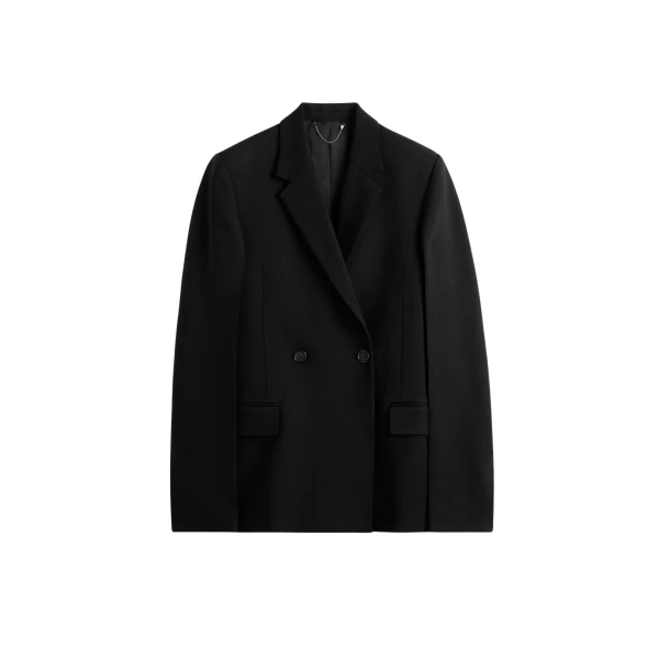Toteme Long boxy blazer in Black