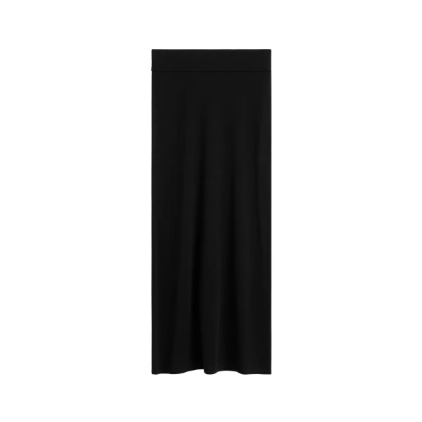 Toteme Long knit skirt in Black