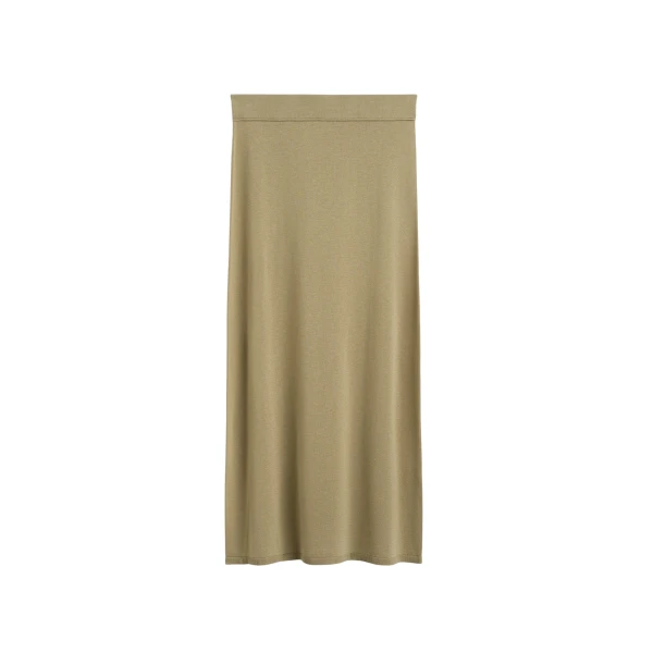 Toteme Long knit skirt in Desert