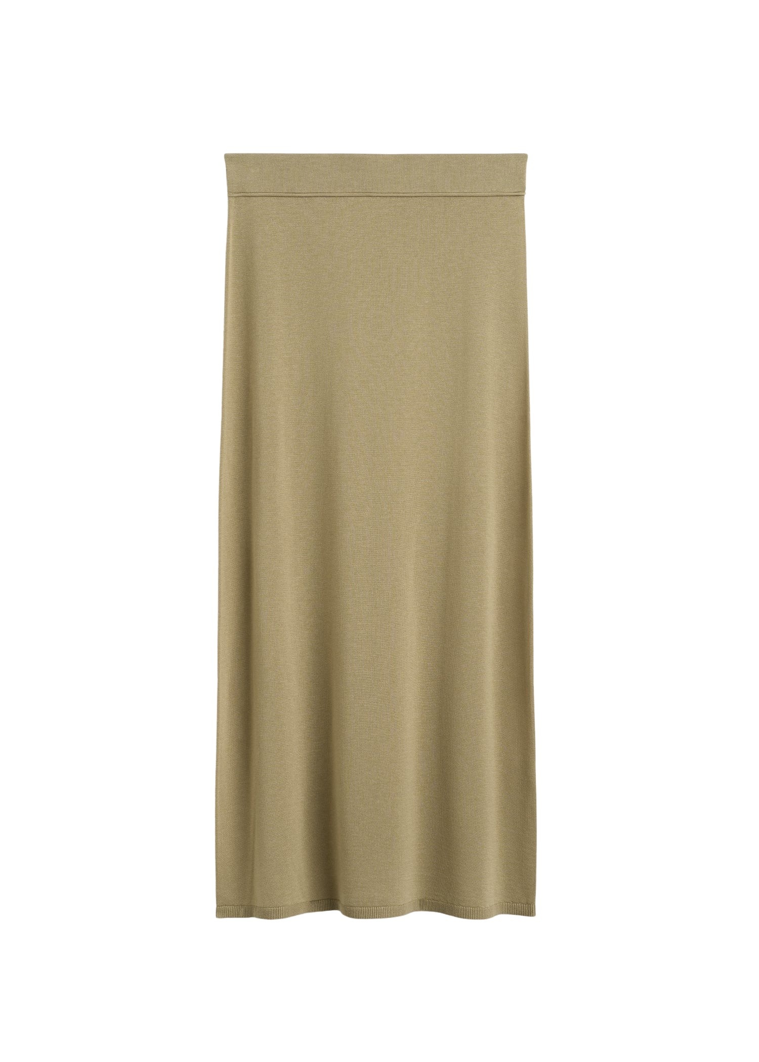 Totême Long knit skirt in Desert - Skirts - Scandinavian Minimalist Luxury at Luxury Shoes 