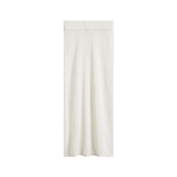 Totême Long knit skirt in White - Skirts - Scandinavian Minimalist Luxury at Luxury Shoes 