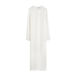 Toteme Long satin dress in White