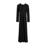 Toteme Long-sleeve slouch waist dress in Black