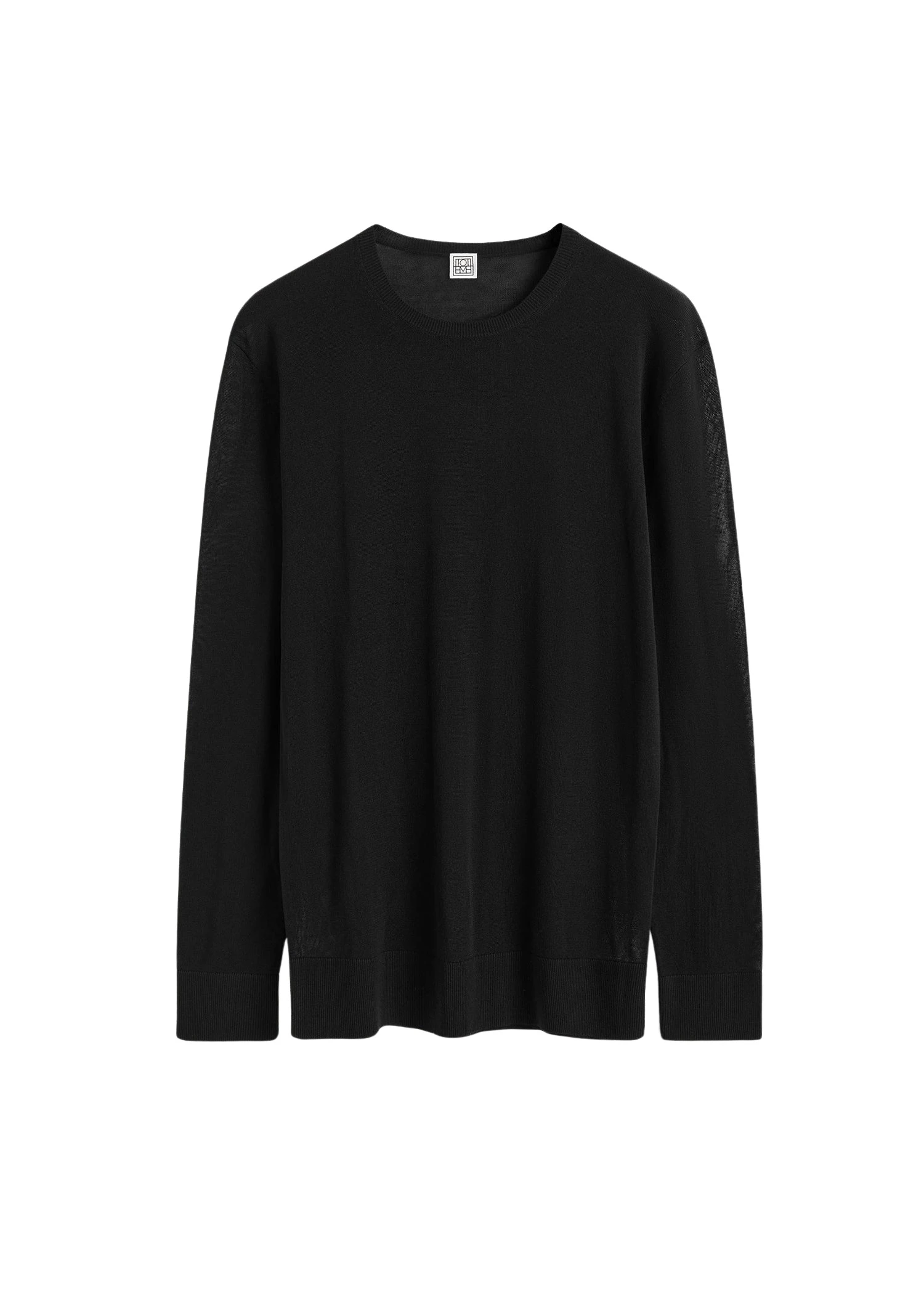 Toteme-Long-sleeve-tee-knit-in-Black99916_nobg Toteme Long-sleeve tee knit in Black