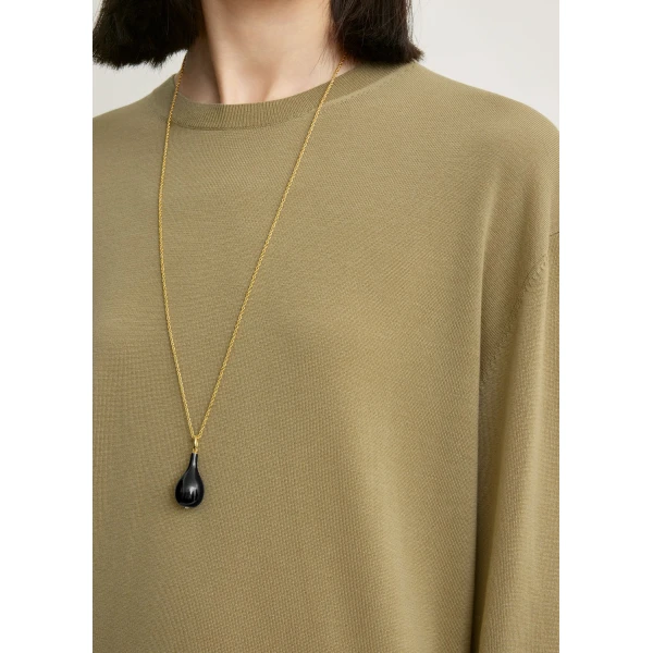 Toteme Long-sleeve tee knit in Desert, view 6