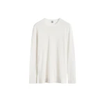 Toteme Long-sleeve tee knit in White
