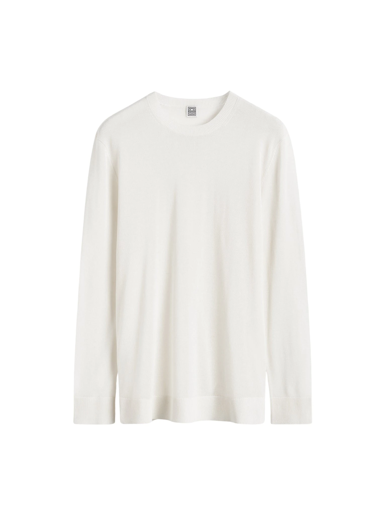 Toteme-Long-sleeve-tee-knit-in-White33704_nobg Toteme Long-sleeve tee knit in White