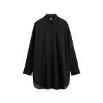Toteme Long summer shirt in Black