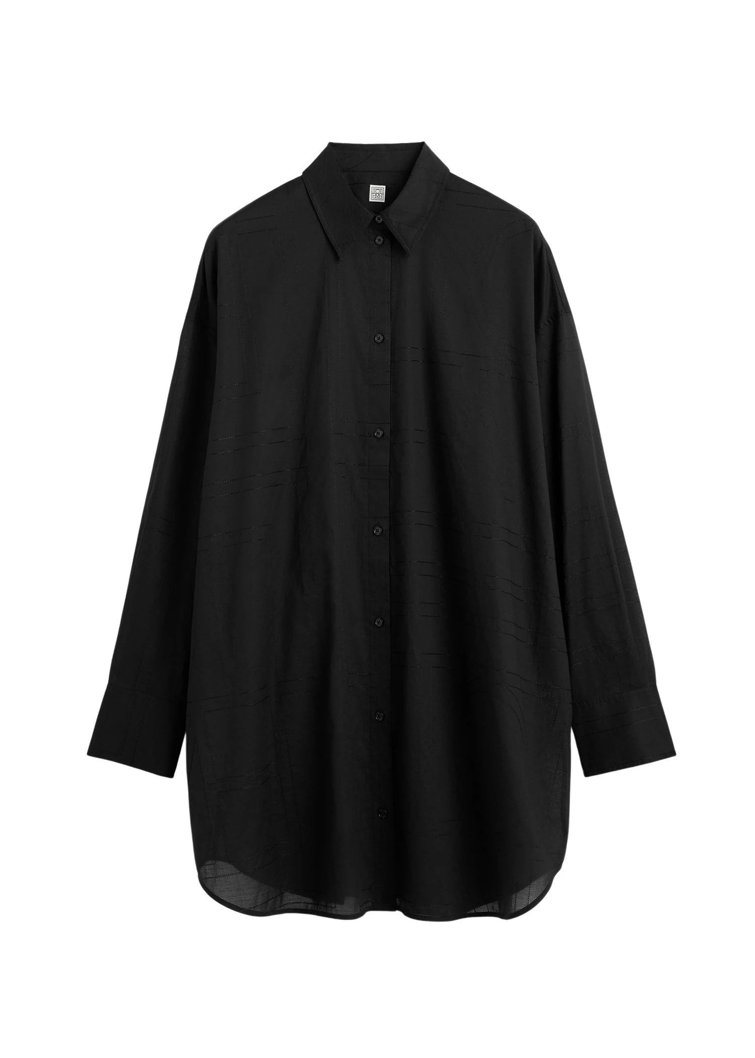 Toteme-Long-summer-shirt-in-Black79690_nobg Toteme Long summer shirt in Black