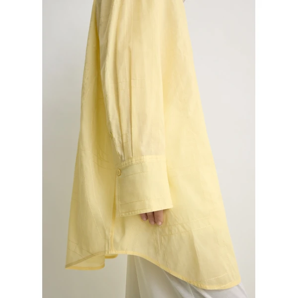 Toteme Long summer shirt in Buttercup, view 6