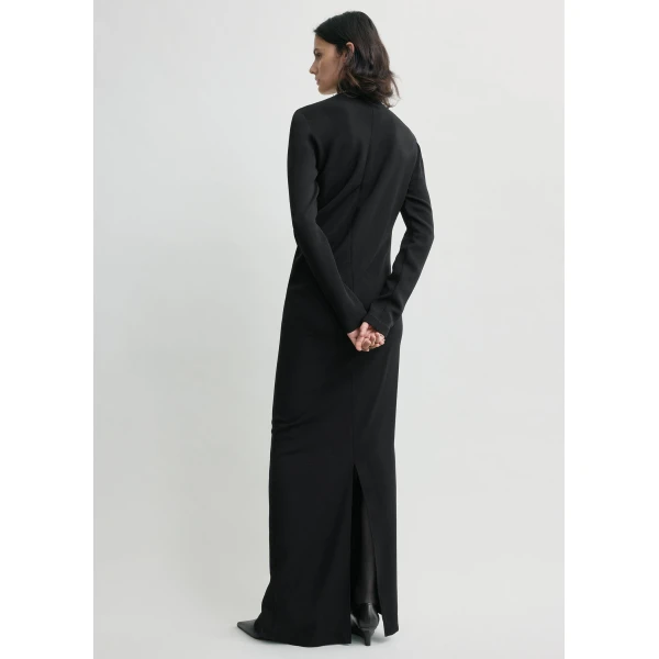 Toteme Long twist dress in Black, view 4