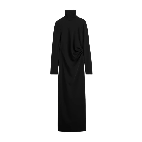 Toteme Long twist dress in Black