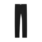 Toteme Low-waist slim evening trousers in Black