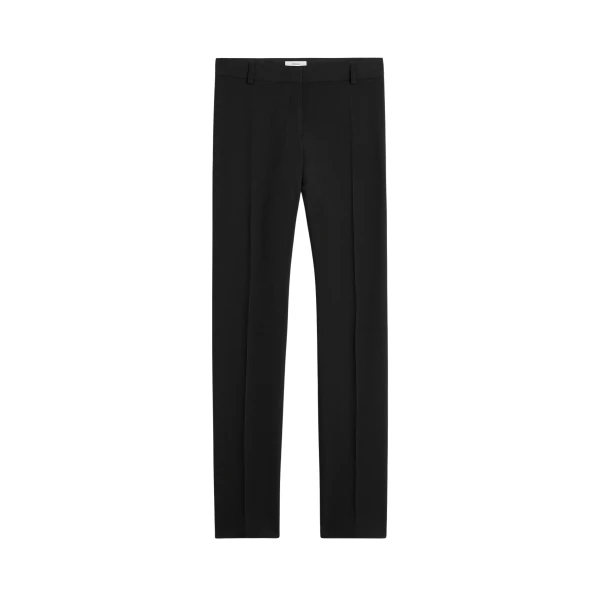 Toteme Low-waist slim evening trousers in Black