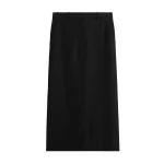 Toteme Low-waist straight skirt in Black