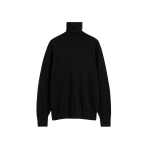 Toteme Merino turtleneck in Black Knit