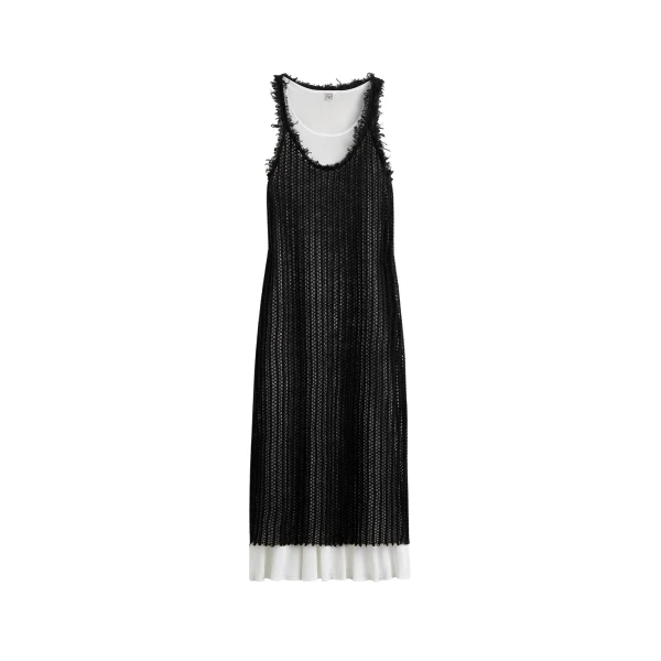 Toteme Mohair knit tank dress in Black