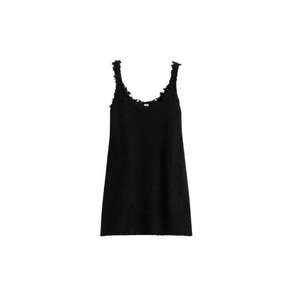 Toteme Mohair knit tank in Black
