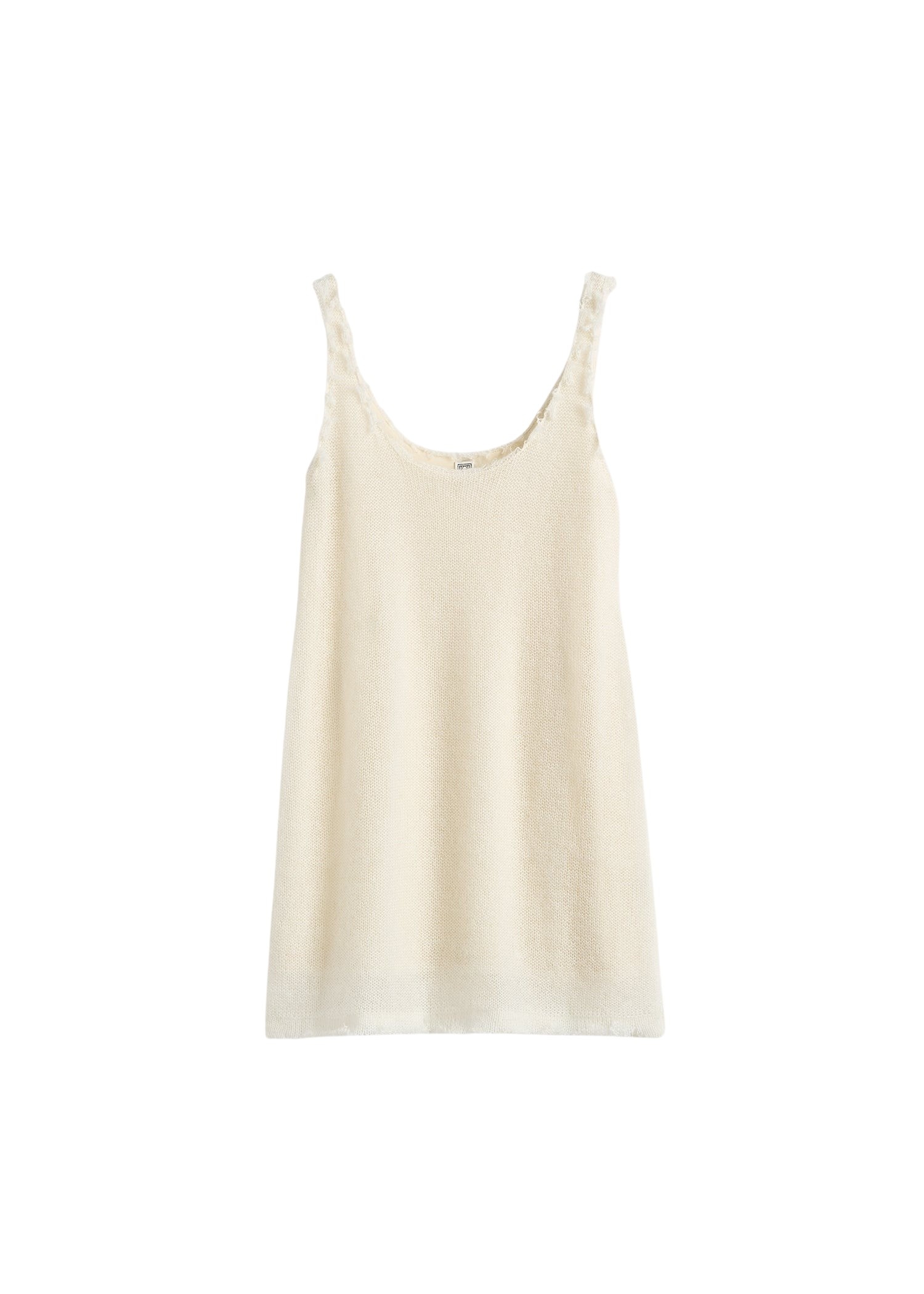 Totême Mohair knit tank in Off-white - Knitwear - Scandinavian Minimalist Luxury at Luxury Shoes 