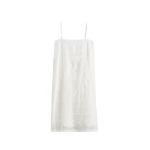 Toteme Monogram cotton voile dress in White