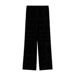 Toteme Monogram devoré pj bottoms in Black