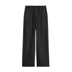 Toteme Monogram flannel pj bottoms charcoal in Charcoal melange