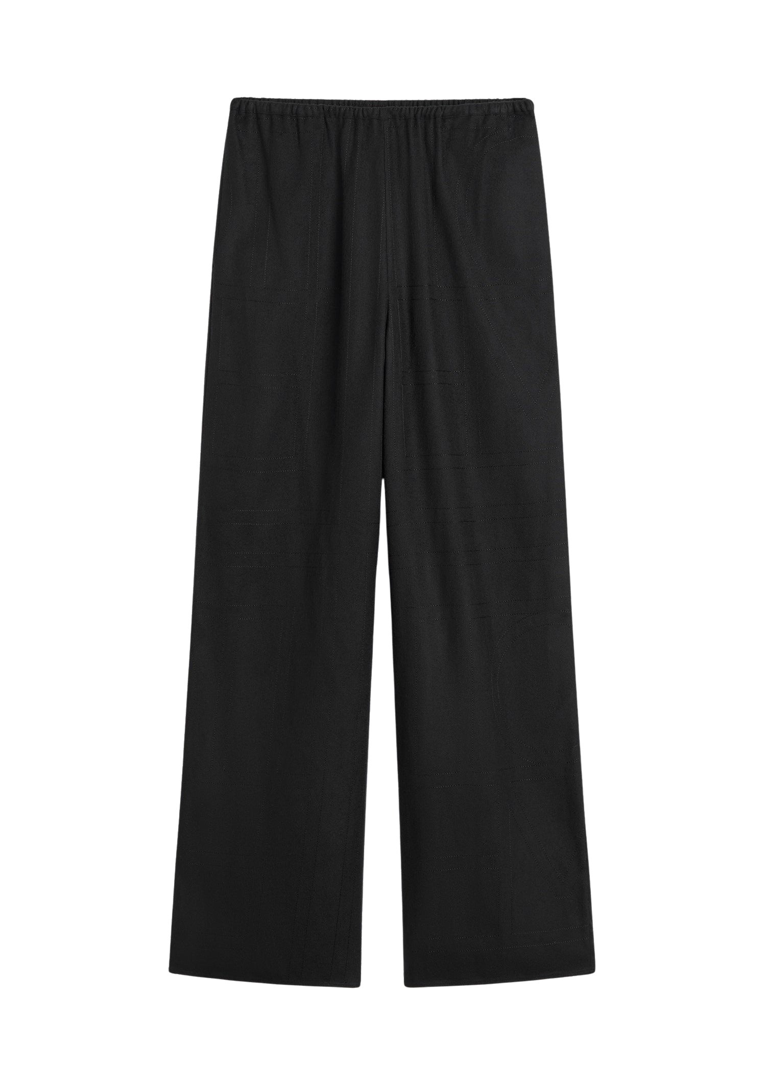 Totême Monogram flannel pj bottoms in Black - Pants - Scandinavian Minimalist Luxury at Luxury Shoes 