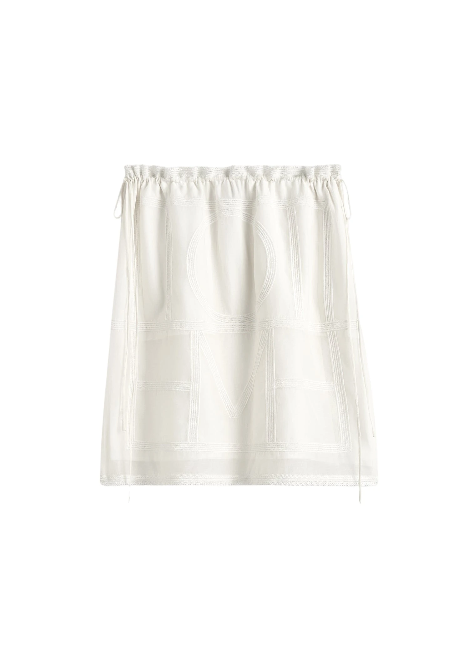 Toteme-Monogram-mini-skirt-in-White79485_nobg Toteme Monogram mini skirt in White