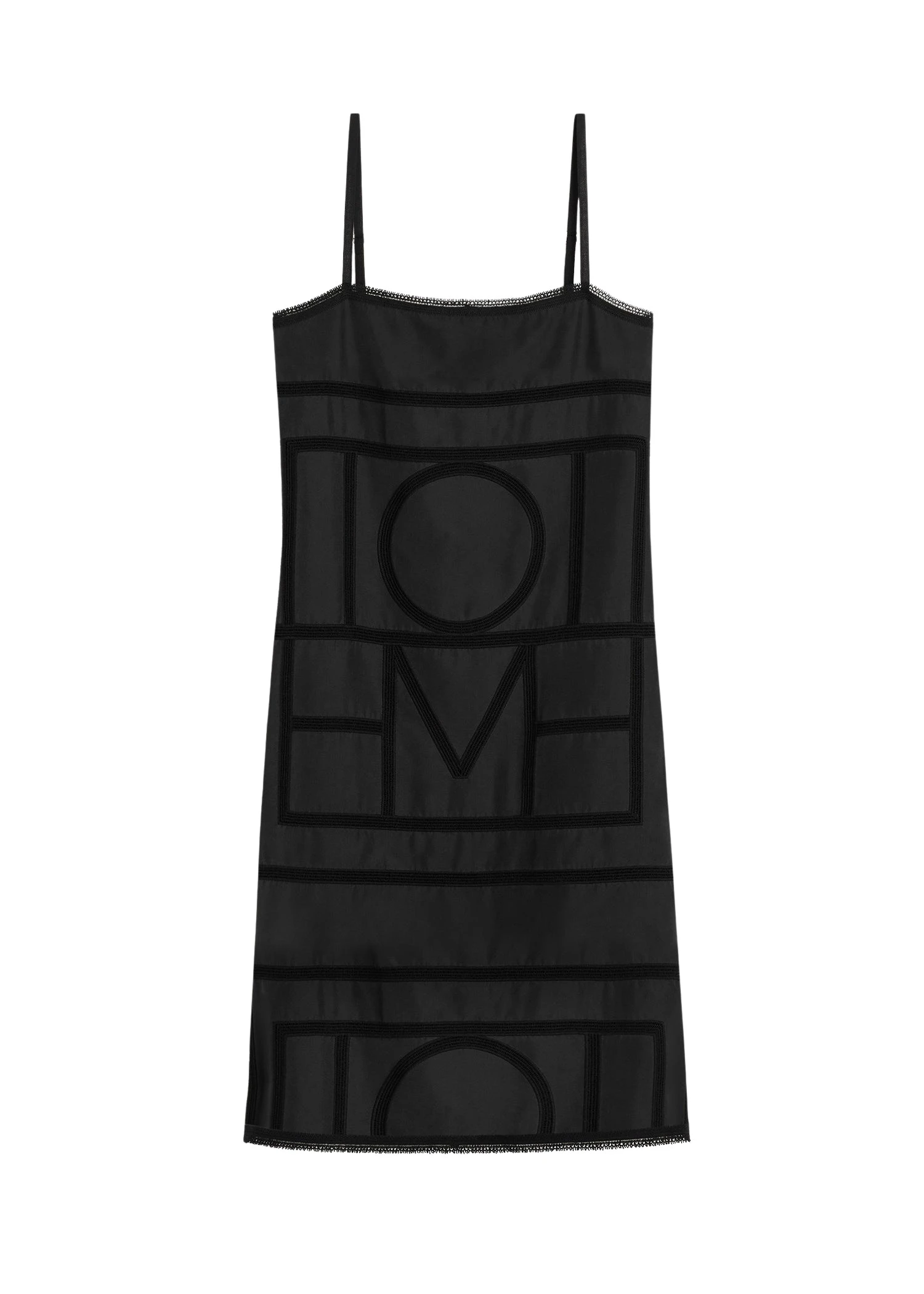 Toteme-Monogram-silk-dress-in-Washed-black96399_nobg Toteme Monogram silk dress in Washed black