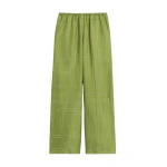 Toteme Monogram silk pj bottoms in Laurel