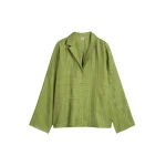 Toteme Monogram silk pj top in Laurel