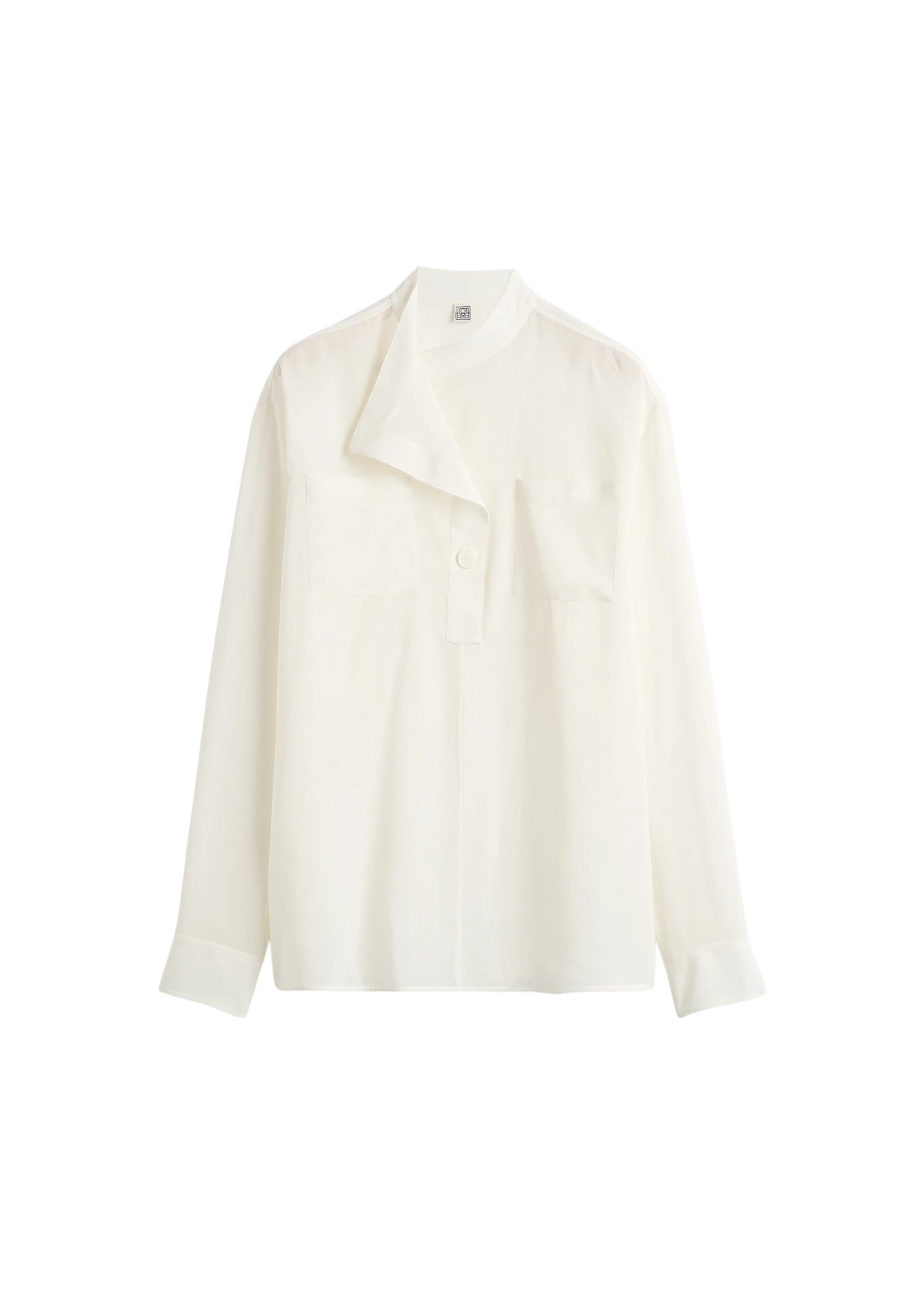 Toteme-Overlapping-collar-blouse-in-Milk98563_nobg Toteme Overlapping collar blouse in Milk