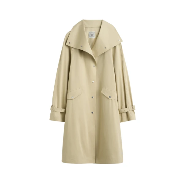 Toteme Oversized cotton trench in Beige Coat